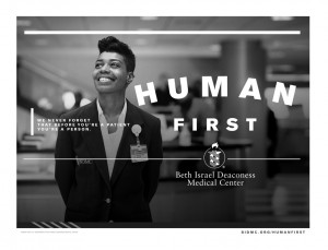 BIDMC Human First campus poster