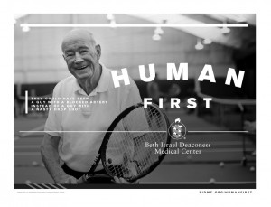 BIDMC Human First subway poster
