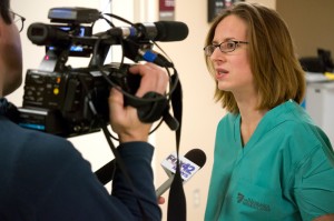 (1)Nebraska Medicine doctor being interviewed on camera by FoxNews