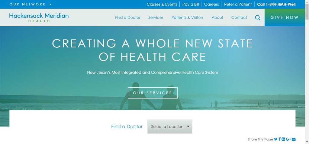hackensack home page screenshot